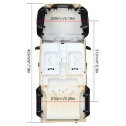 INJORA 12.3in 313mm Wheelbase Pickup Body Shell Unassembled Kit For 1/10 RC Crawler Car Axial SCX10 SCX10 II 90046 Jeep Wrangler -Remote Control Car Shop Sa49ed791b98f4b10bc8616b1e6676231P