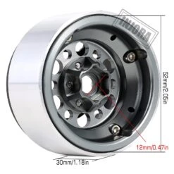 INJORA 4PCS CNC Aluminum 1.9" Beadlock Wheel Rim Hub For 1/10 RC Crawler Car Axial SCX10 90046 TRX4 Redcat Gen8 -Remote Control Car Shop Sa651774ded09431db5652f8a43c7d230L