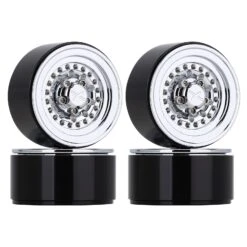 INJORA 4PCS CNC Aluminum 1.0" Beadlock Wheel Rims 27*15mm For 1/24 RC Crawler Car Axial SCX24 FCX24 Enduro24 AX24 (W1001) -Remote Control Car Shop Sa86e2c64e795420da6a94777b7fa3e842