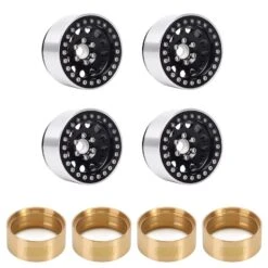 INJORA 4Pcs CNC Aluminum Alloy 1.9 Beadlock Wheel Rim For 1/10 RC Crawler Car Axial SCX10 90046 AXI03007 TRX4 VS4-10 Redcat Gen8 -Remote Control Car Shop Sa8bebc515c9d4fe2a5fd73d7a1fb329cj