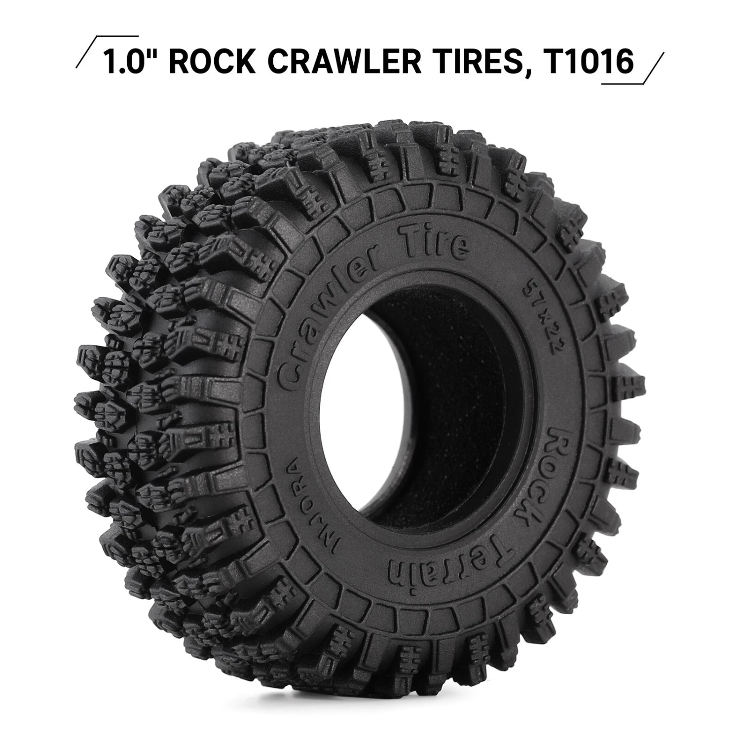 INJORA 57*22mm Super Soft Sticky 1.0 Wheel Tires For 1/18 1/24 RC Crawler Car TRX4M Axial SCX24 AX24 Upgrade (T1016) 6 INJORA 57*22mm Super Soft Sticky 1.0 Wheel Tires For 1/18 1/24 RC Crawler Car TRX4M Axial SCX24 AX24 Upgrade (T1016) - Image 6