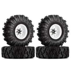 INJORA 1.0 Beadlock Wheel Mud Tires Set Deep Dish Negative Offset 3.78mm For RC Crawler Car Axial SCX24 Enduro24 (W1004-T1007) -Remote Control Car Shop Saa229ab534d8403a8a61c68854d30240M