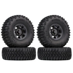 INJORA 4PCS 1.55 Beadlock Plastic Wheel Rim Tires For RC Crawler Car AX90069 Tamiya CC01 LC70 MST JIMNY 1/18 Aixal UTB18 Capra -Remote Control Car Shop Sacd7bd5ba3ff44b88fa4041a763da5c88