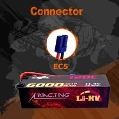 CNHL Lipo 3S 11.4V Battery 6000mAh 120C HV Hard Case With EC5 Plug For RC Car Boat Airplane Truck Tank Vehicle Truggy Buggy 10 CNHL Lipo 3S 11.4V Battery 6000mAh 120C HV Hard Case With EC5 Plug For RC Car Boat Airplane Truck Tank Vehicle Truggy Buggy -Remote Control Car Shop Sae7f2926ea8d41b7a50b8b42e3508e7bG