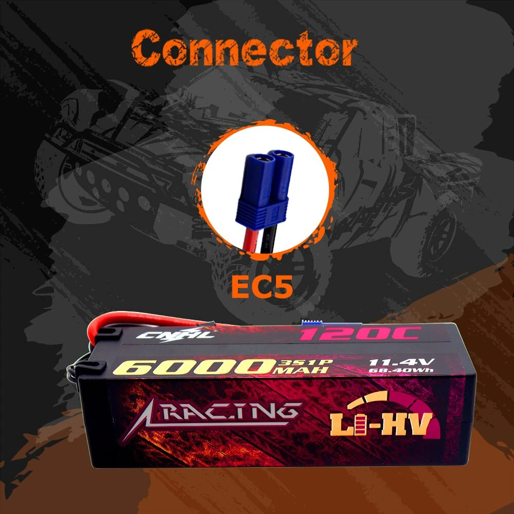 CNHL Lipo 3S 11.4V Battery 6000mAh 120C HV Hard Case With EC5 Plug For RC Car Boat Airplane Truck Tank Vehicle Truggy Buggy 4 CNHL Lipo 3S 11.4V Battery 6000mAh 120C HV Hard Case With EC5 Plug For RC Car Boat Airplane Truck Tank Vehicle Truggy Buggy - Image 4