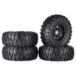 4PCS 2.2 Inch Rubber Tyres & Titanium Gray/Black Metal Beadlock Wheel Rim For 1:10 Axial SCX10 Traxxas TRX-4 RC Crawler RC Car 10 4PCS 2.2 Inch Rubber Tyres & Titanium Gray/Black Metal Beadlock Wheel Rim For 1:10 Axial SCX10 Traxxas TRX-4 RC Crawler RC Car -Remote Control Car Shop Safaad32ae22d4b259a3b498c437ec7cdb