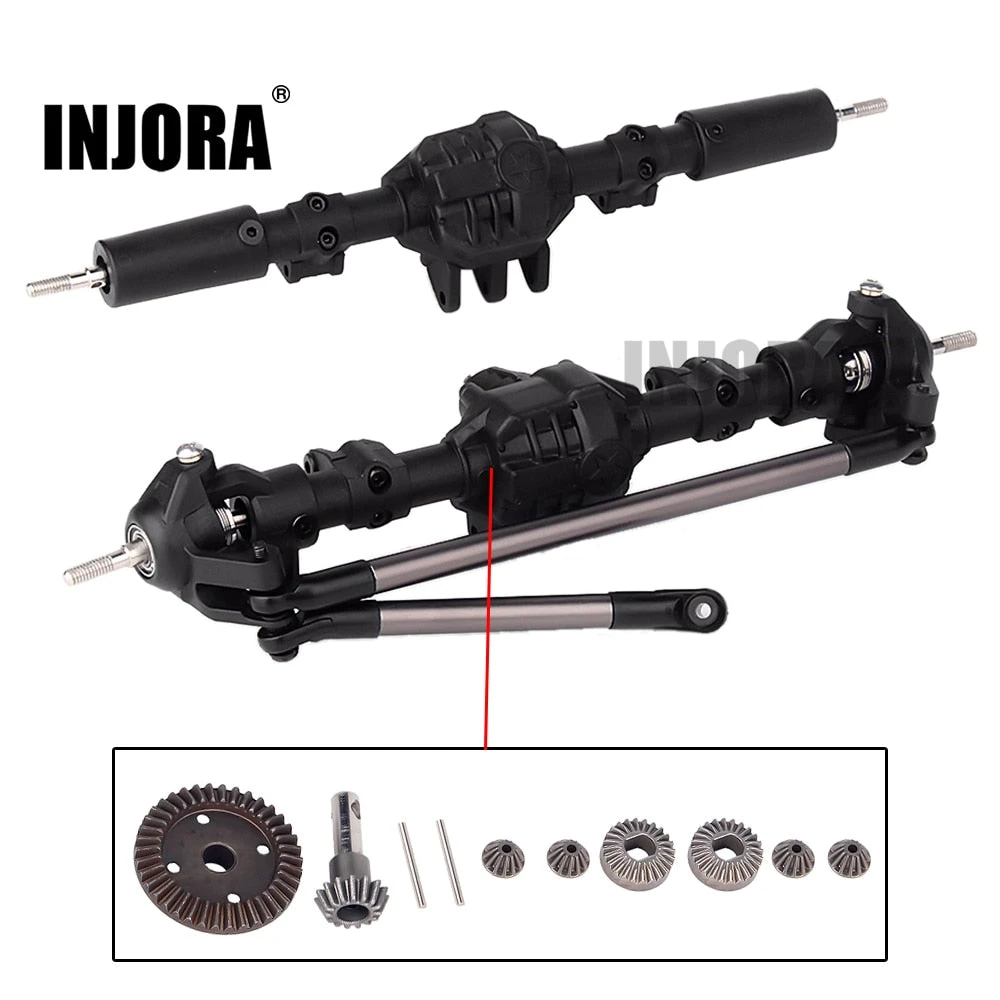 INJORA 1:10 RC Crawler Complete Differential Axle For Axial SCX10 II 90046 90047 RC Car Upgrade Parts 1 INJORA 1:10 RC Crawler Complete Differential Axle For Axial SCX10 II 90046 90047 RC Car Upgrade Parts
