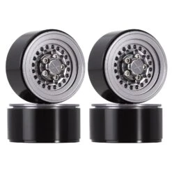 INJORA 4PCS CNC Aluminum 1.0" Beadlock Wheel Rims 27*15mm For 1/24 RC Crawler Car Axial SCX24 FCX24 Enduro24 AX24 (W1001) -Remote Control Car Shop Sb462bd3a39614b36aad6f2eca135137dY