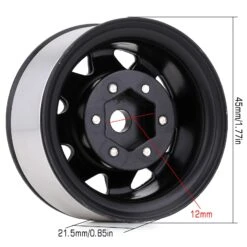 INJORA 4PCS Metal 1.55" Beadlock Wheel Rim For 1/10 RC Crawler Car Axial 90069 D90 TF2 Tamiya CC01 LC70 MST JIMNY -Remote Control Car Shop Sb88976bd886243baaf3687717ad40450I