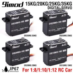 9imod 35kg 25kg 20kg 15kg Waterpoof Arduino Servo Full AL RC Steering Servos Metal Gear Digital Servo RC 1/8 1/ 10 Clawer Truck