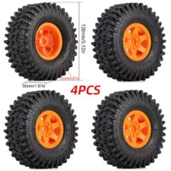 AUSTAR HOBBY 2.2in 1/10 RC Crawler Beadlock Wheels And Tires Rims Set Mud Tire For Axial SCX10 TRX4 TRX-6 Short Course Truck -Remote Control Car Shop Sb9f942634ddf476083d159904ec4b23aR