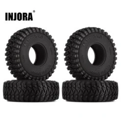 INJORA 1.0 Wheel Tires All Terrain 58*20mm Upgrade For 1/18 1/24 RC Crawler Car Axial SCX24 TRX4M AX24 (T1008)