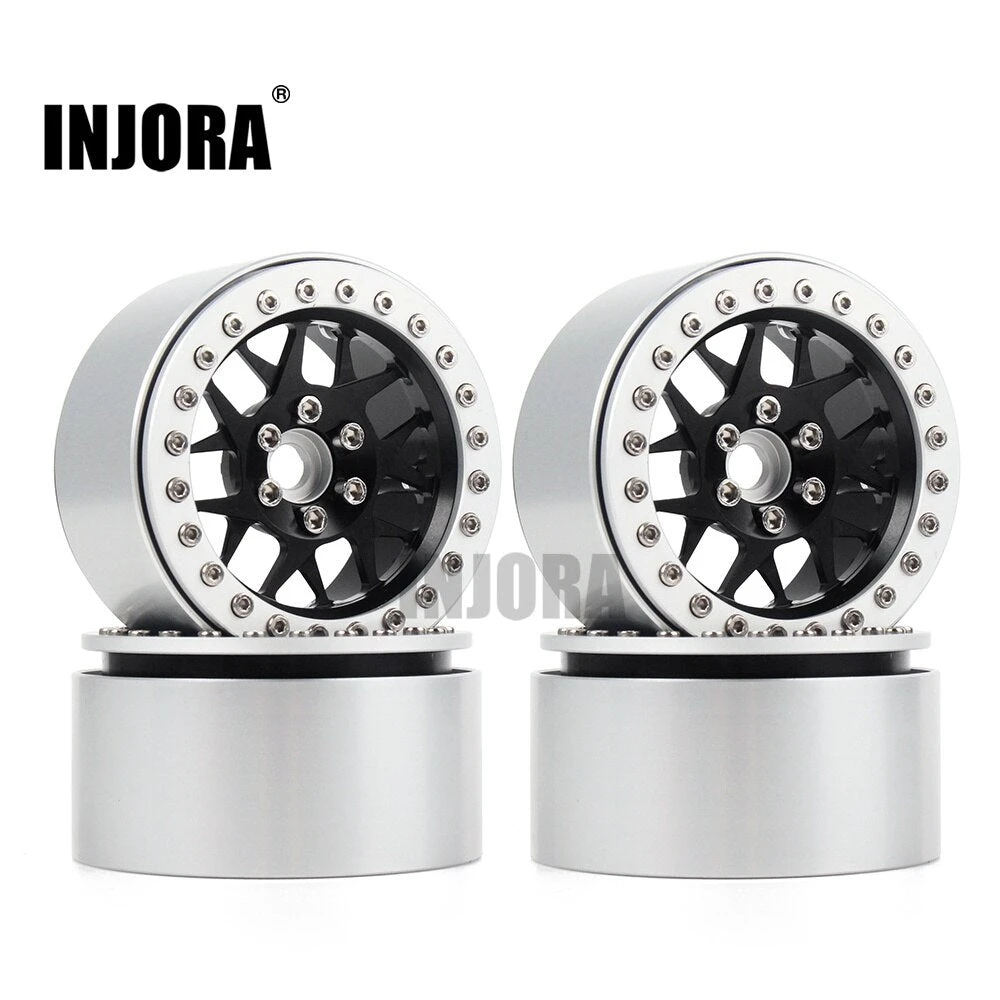 INJORA 4PCS CNC Aluminum 2.2 Beadlock Wheel Rim For 1/10 RC Crawler Car Axial SCX10 RR10 Wraith TRX4 TRX-6 4 INJORA 4PCS CNC Aluminum 2.2 Beadlock Wheel Rim For 1/10 RC Crawler Car Axial SCX10 RR10 Wraith TRX4 TRX-6 - Image 4