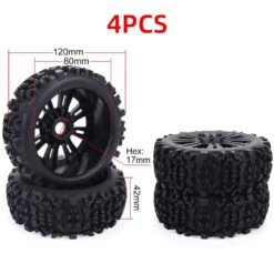 ZD Racing 1/8 Scale RC Buggy Vehicle Wheels And Tires Sets 17mm Hex For Redcat Team Losi VRX HPI Kyosho HSP Carson Parts 120mm -Remote Control Car Shop Sbed97052f76442e4b7bfcf4d21bdf776E