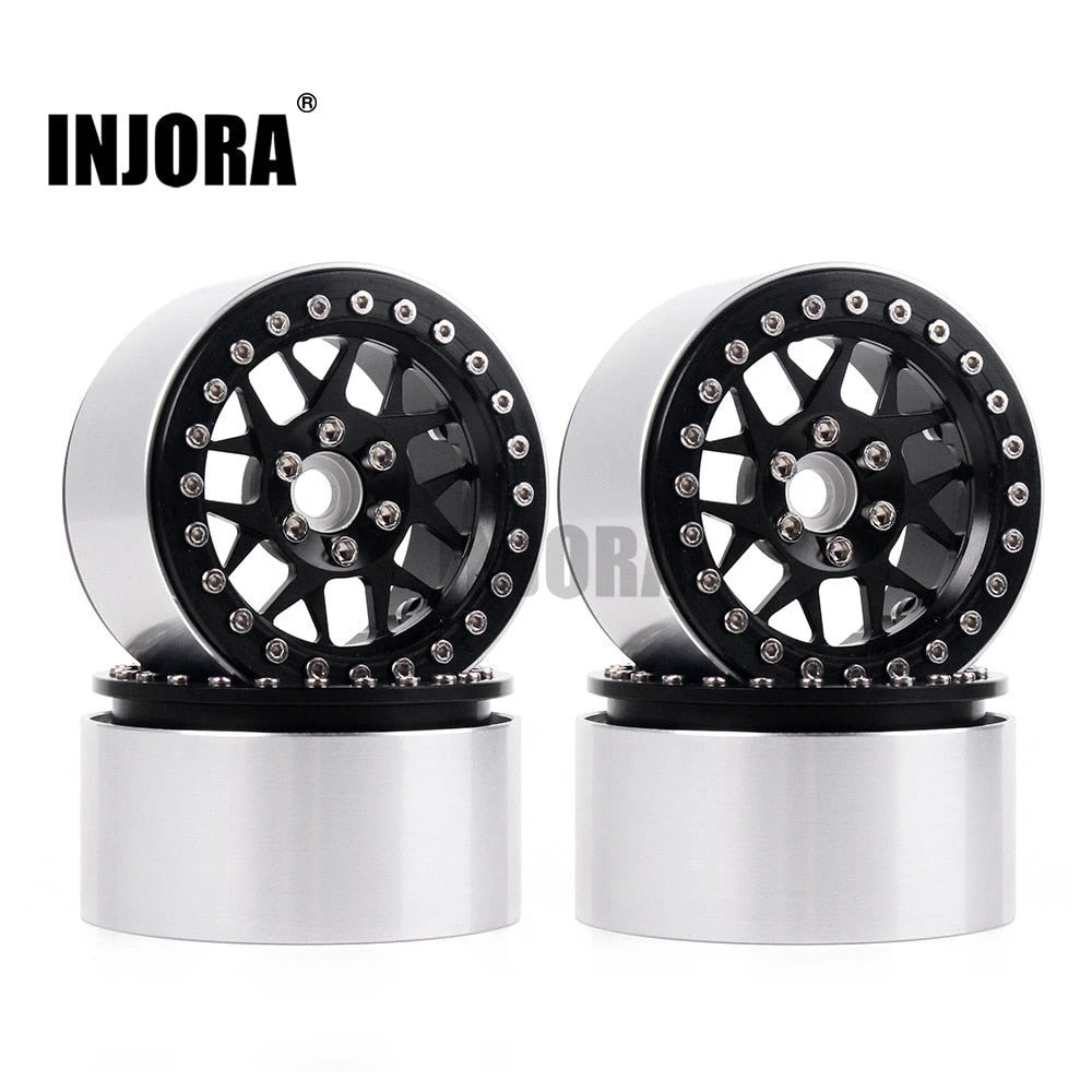 INJORA 4PCS CNC Aluminum 2.2 Beadlock Wheel Rim For 1/10 RC Crawler Car Axial SCX10 RR10 Wraith TRX4 TRX-6 3 INJORA 4PCS CNC Aluminum 2.2 Beadlock Wheel Rim For 1/10 RC Crawler Car Axial SCX10 RR10 Wraith TRX4 TRX-6 - Image 3