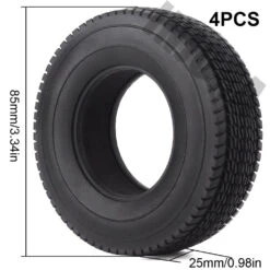 INJORA 4Pcs Rubber Tyres Wheel Tires With Sponge For 1:14 Tamiya Tractor RC Car Truck -Remote Control Car Shop Sc1aaaa93dd0a497b95dd61d3a17bfe60j
