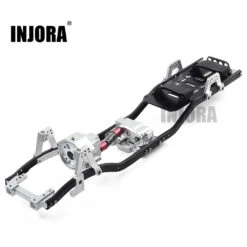 INJORA 313mm 12.3" Wheelbase Prefixal Gearbox Metal Chassis Frame For 1/10 RC Crawler Car Axial SCX10 & SCX10 II 90046