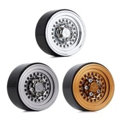 INJORA 4PCS CNC Aluminum 1.0" Beadlock Wheel Rims 27*15mm For 1/24 RC Crawler Car Axial SCX24 FCX24 Enduro24 AX24 (W1001) -Remote Control Car Shop Sc9c24f8539aa4b3fb579d36607f87be1s