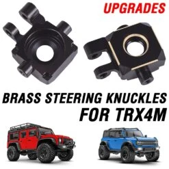 Brass Knuckles Steering Block Steering Knuckle for Traxxas TRX-4M 1/18 Upgrades Parts RC Crawler Accessories Bronco Defender 22g