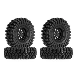 INJORA -3.78mm Offset 1.0 Beadlock Wheel Rims Tires Set For 1/18 1/24 RC Crawler Car Axial SCX24 FMS FCX24 TRX4M (W1004-T1014) -Remote Control Car Shop Scdc3f0366f80454d83e1abc3023c1462b