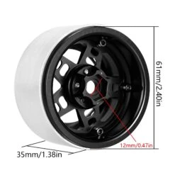 INJORA -10mm Offset 5-Spokes 2.2" Beadlock Wheel Rim For 1/10 RC Crawler Car TRX4 TRX6 SCX10 RR10 Wraith (W2209) -Remote Control Car Shop Sce656bee45854ff2ba3127667d7b7214K
