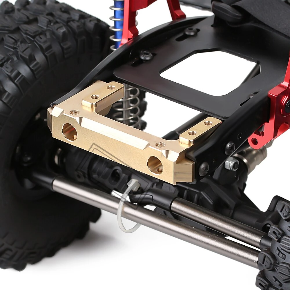 INJORA 1PCS 85g Brass Front Bumper Mount Servo Stand For 1/10 RC Crawler Axial SCX10 II 90046 Upgrade Parts 4 INJORA 1PCS 85g Brass Front Bumper Mount Servo Stand For 1/10 RC Crawler Axial SCX10 II 90046 Upgrade Parts - Image 4