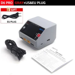 HOTA D6 Pro Smart Charger Dual Channel AC200W DC650W US/EU 15A Lipo NiZn/Nicd/NiMH Battery Charger Wireless Charging For RC FPV -Remote Control Car Shop Sd051f63bc87c45cbb584e487dfe604b9c
