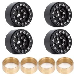 INJORA 4PCS 1.0" CNC Metal Beadlock Wheel Rim For 1/24 RC Crawler Car Axial SCX24 Enduro24 AX24 (W1022) -Remote Control Car Shop Sd120a8bd509d46a18ba6b058c2c0c04cV