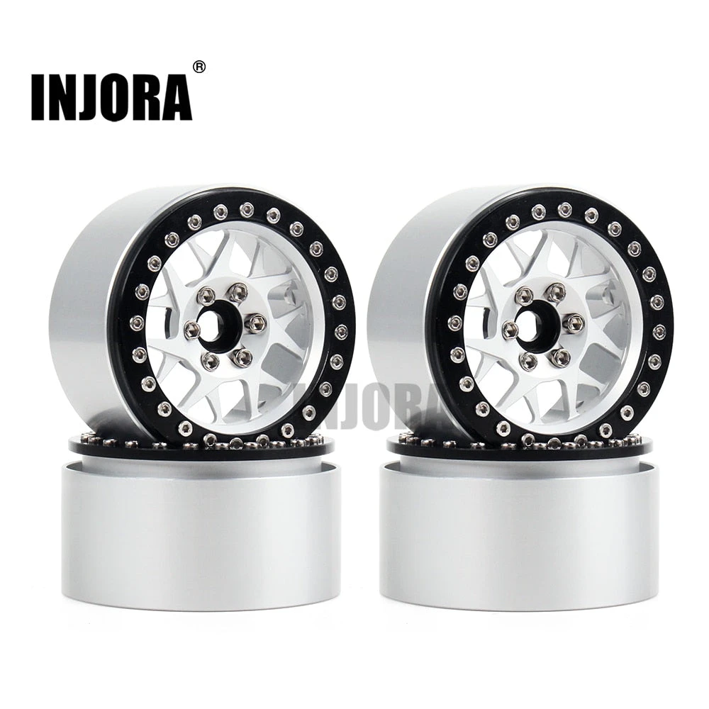 INJORA 4PCS CNC Aluminum 2.2 Beadlock Wheel Rim For 1/10 RC Crawler Car Axial SCX10 RR10 Wraith TRX4 TRX-6 1 INJORA 4PCS CNC Aluminum 2.2 Beadlock Wheel Rim For 1/10 RC Crawler Car Axial SCX10 RR10 Wraith TRX4 TRX-6