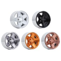 INJORA 4Pcs CNC Metal 1.9" Beadlock 5-Spokes Wheel Rim Hub For 1/10 RC Crawler TRX4 Axial SCX10 90046 Defender D90 D110 -Remote Control Car Shop Sd772532017ea4775a3ad45f29856842du