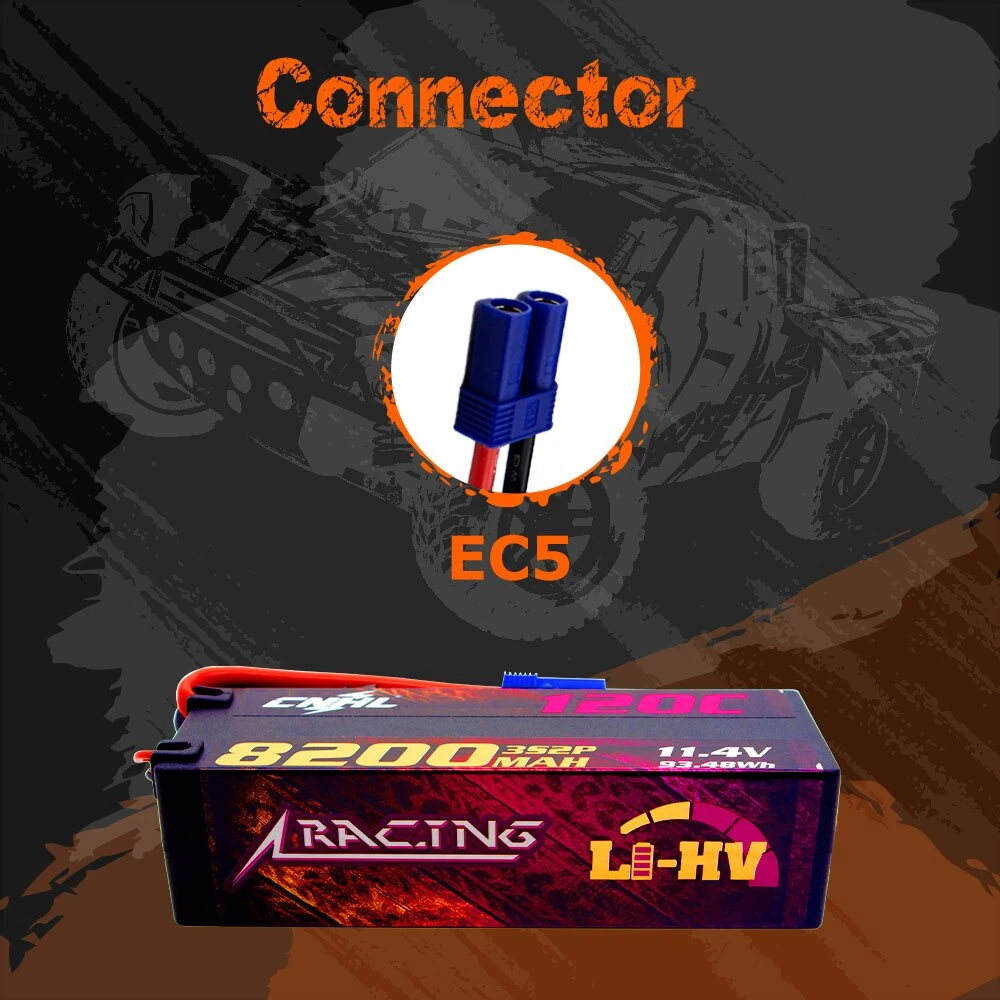 CNHL Lipo 3S 11.4V Battery 8200mAh 120C HV Hard Case With EC5 Plug For RC Car Boat Airplane Truck Tank Vehicle Truggy Buggy 5 CNHL Lipo 3S 11.4V Battery 8200mAh 120C HV Hard Case With EC5 Plug For RC Car Boat Airplane Truck Tank Vehicle Truggy Buggy - Image 5