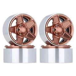 INJORA 4Pcs CNC Metal 1.9" Beadlock 5-Spokes Wheel Rim Hub For 1/10 RC Crawler TRX4 Axial SCX10 90046 Defender D90 D110 -Remote Control Car Shop Sd9b134d329754612924863f3f7f76719e