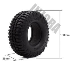 4PCS 100MM 1.9" Rubber Tyre / Wheel Tires For 1:10 RC Rock Crawler Axial SCX10 90046 90047 AXI03007 Tamiya CC01 D90 D110 TF2 -Remote Control Car Shop Sda4f0cb60bcd42a497237ac1504f1cd4X