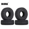 INJORA 4PCS 54*18mm Soft Rubber Extreme Mud Terrain 1.0" Wheel Tires For 1/24 RC Crawler Car Axial SCX24 AX90081 AX24 (T1003)