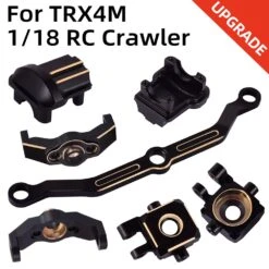 TRX4M Upgrades Brass Steering Link Knuckle Alex Diff Cover Caster Blocks For Traxxas TRX-4M 1/18 RC Crawler Defender