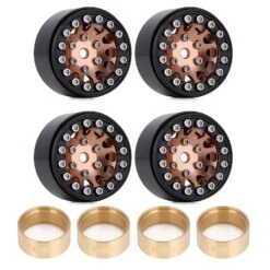 INJORA 4PCS CNC 1.0" Beadlock Wheel Rims For 1/24 RC Crawler Car Axial SCX24 AXI90081 AXI00001 AXI00002 FCX24 Enduro24 (W1049) -Remote Control Car Shop Sdfdcc95dc44a46bfb51f392f4e04a0c0J