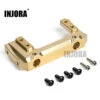 INJORA 1PCS 85g Brass Front Bumper Mount Servo Stand For 1/10 RC Crawler Axial SCX10 II 90046 Upgrade Parts