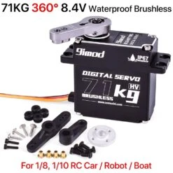 9iMOD RC Servo 71KG Brushless Waterproof Servo Metal Gear Steering High Speed High Torque Servo HV For 1/8 1/10 RC Car Robot -Remote Control Car Shop Se54234d18d7a4162847574910efaa3adM