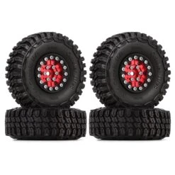 INJORA 1.0" Aluminum Beadlock Wheels & Soft Rubber Tires Set For 1/24 RC Crawler Car Axial SCX24 Gladiator AX24 (W1022-T1002) -Remote Control Car Shop Se8b6479c2e3d4353a51d05cf6626ea69K