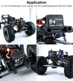 9iMOD RC Servo 71KG Brushless Waterproof Servo Metal Gear Steering High Speed High Torque Servo HV For 1/8 1/10 RC Car Robot -Remote Control Car Shop Se97db7414ec148b9ab3db4f0e7d232b16