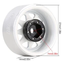 INJORA 1.0 Beadlock Wheel Rim Deep Dish Negative Offset 3.78mm Stamped Steel Hub For RC Crawler Car Axial SCX24 TRX4M (W1004) -Remote Control Car Shop Seb6d270f1d6b4a4794df3f58a58363e8q