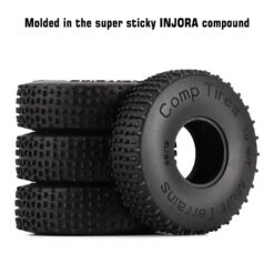 INJORA 1.0 Rock Crawler Comp Pins Multi Terrains Wheel Tires 65*19mm For 1/18 1/24 RC Car Axial SCX24 AX24 Rock Buggy (T2440) -Remote Control Car Shop Seb8ee94b222a4265ae20ec0d2c0431efn
