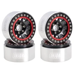INJORA 4PCS 1.9 Beadlock Wheel Rim Hub CNC Aluminum For 1/10 RC Crawler Car Axial SCX10 90046 AXI03007 TRX4 VS4-10 Gen8 MST CFX -Remote Control Car Shop Sed2ebb8004e04791b45368345e87afc8V