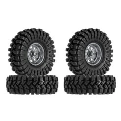 INJORA -3.78mm Offset 1.0 Beadlock Wheel Rims Tires Set For 1/18 1/24 RC Crawler Car Axial SCX24 FMS FCX24 TRX4M (W1004-T1014) -Remote Control Car Shop Sef9feff68c0b417c842de4671a88b343u