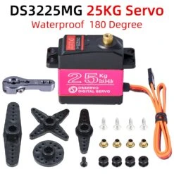25KG Servo Waterproof RC Servo 1/10 RC Steering Servo Metal Gear High Torque Servo For 1/8 1/12 RC Cars Crawler Buggy Robots 16 25KG Servo Waterproof RC Servo 1/10 RC Steering Servo Metal Gear High Torque Servo For 1/8 1/12 RC Cars Crawler Buggy Robots -Remote Control Car Shop Seff199dbda86454f8b672541ded64486N
