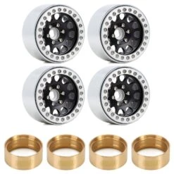 INJORA 4Pcs CNC Aluminum Alloy 1.9 Beadlock Wheel Rim For 1/10 RC Crawler Car Axial SCX10 90046 AXI03007 TRX4 VS4-10 Redcat Gen8 -Remote Control Car Shop Sf2f9519948c141e4a7ce17a82e2022a1K