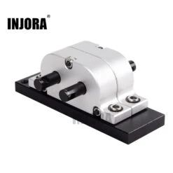 INJORA 1:1 Gear Ratio Metal Gearbox Transfer Case Mount For 1:14 Tamiya Truck & 1:10 RC Crawler Axial SCX10 D90