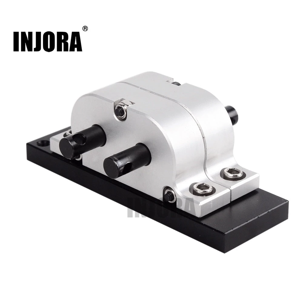 INJORA 1:1 Gear Ratio Metal Gearbox Transfer Case Mount For 1:14 Tamiya Truck & 1:10 RC Crawler Axial SCX10 D90 1 INJORA 1:1 Gear Ratio Metal Gearbox Transfer Case Mount For 1:14 Tamiya Truck & 1:10 RC Crawler Axial SCX10 D90