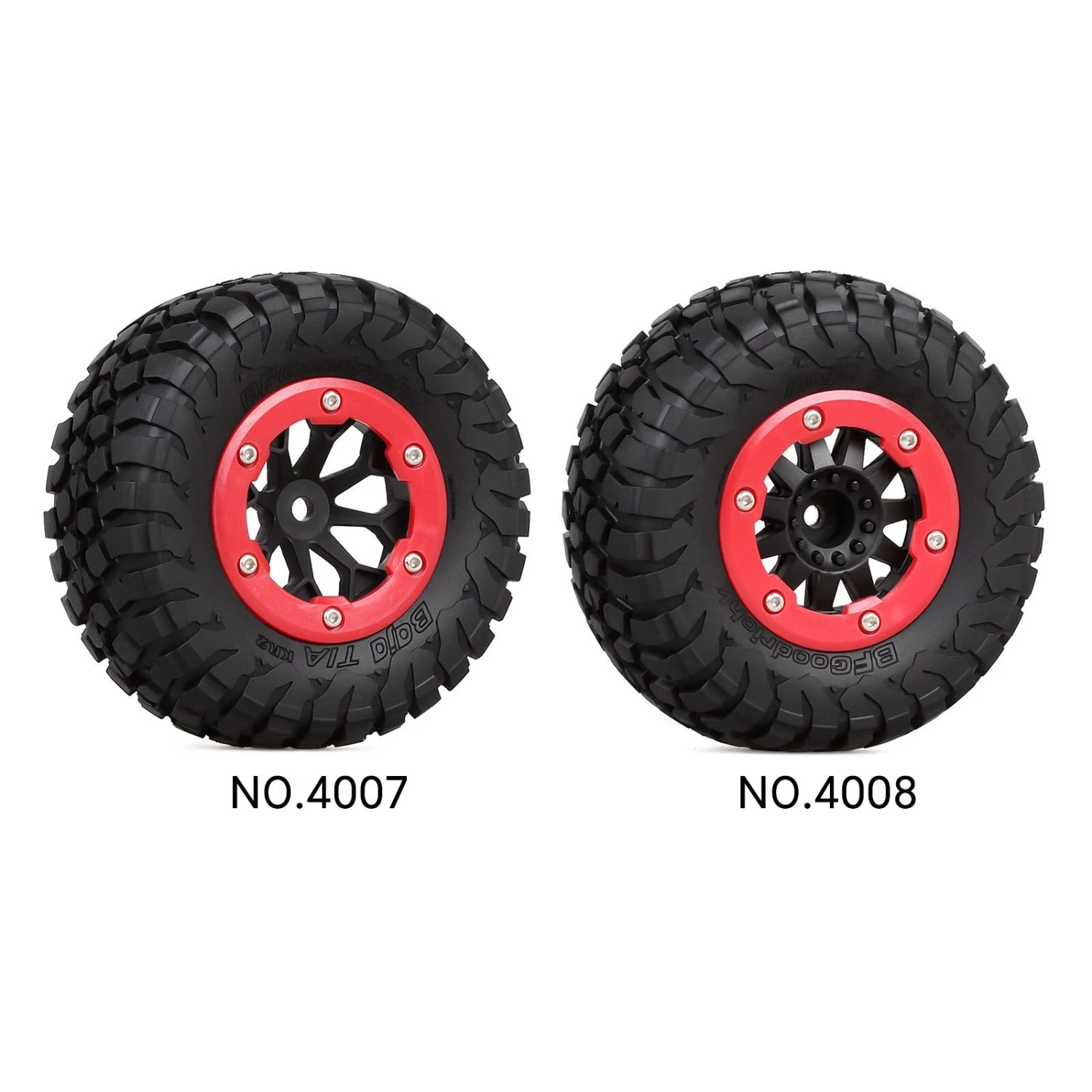 INJORA 4PCS RC Car Beadlock Rubber Tires Wheel Rim Set For 1/10 Short Course Truck Slash 4x4 VKAR 10SC HPI 8 INJORA 4PCS RC Car Beadlock Rubber Tires Wheel Rim Set For 1/10 Short Course Truck Slash 4x4 VKAR 10SC HPI - Image 8
