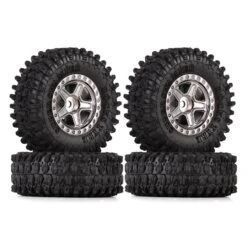INJORA 1.0 Beadlock Wheel Plastic 5-Spokes Rims Tires Set For 1/24 RC Crawler Car Axial SCX24 AX24 Upgrade Parts -Remote Control Car Shop Sf84138aec323416a9f98c2f84cb434e4K